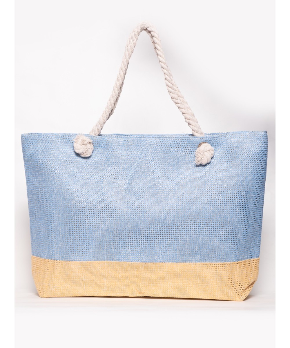 blue beach bag